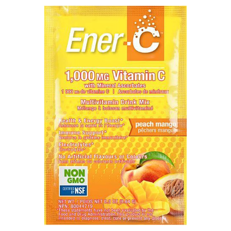 Ener C Peach Mango Vitamin C Drink Mix 1000mg x 9.64 g