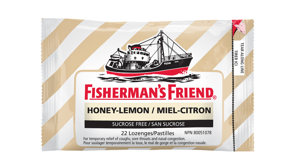 Fisherman's Friend Honey-Lemon Sucrose Free Lozenges 22ct