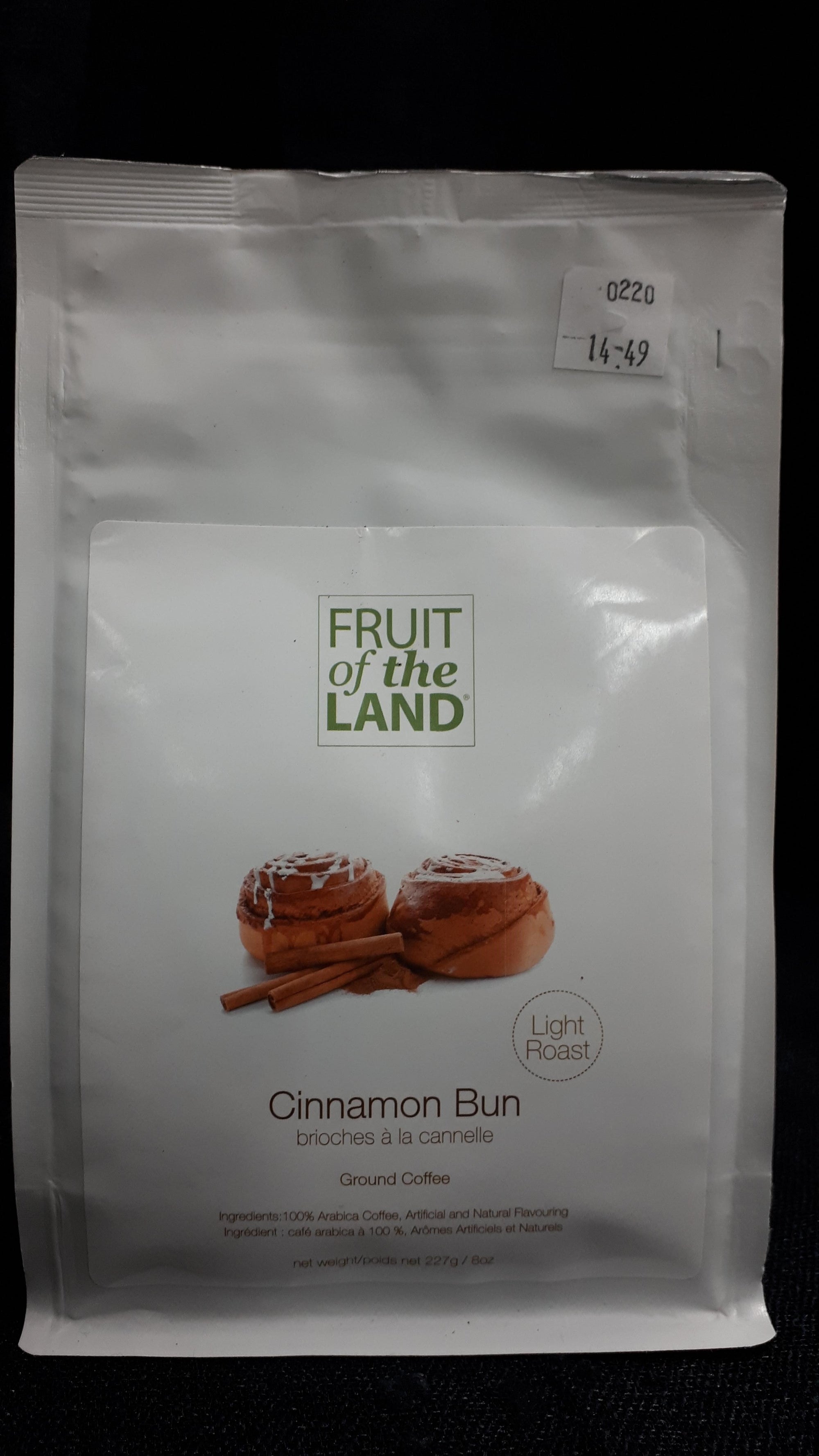 Fruit Of The Land Cinnamon Bun Ground Coffee 227g