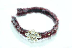 Tweed Jeweled Headband