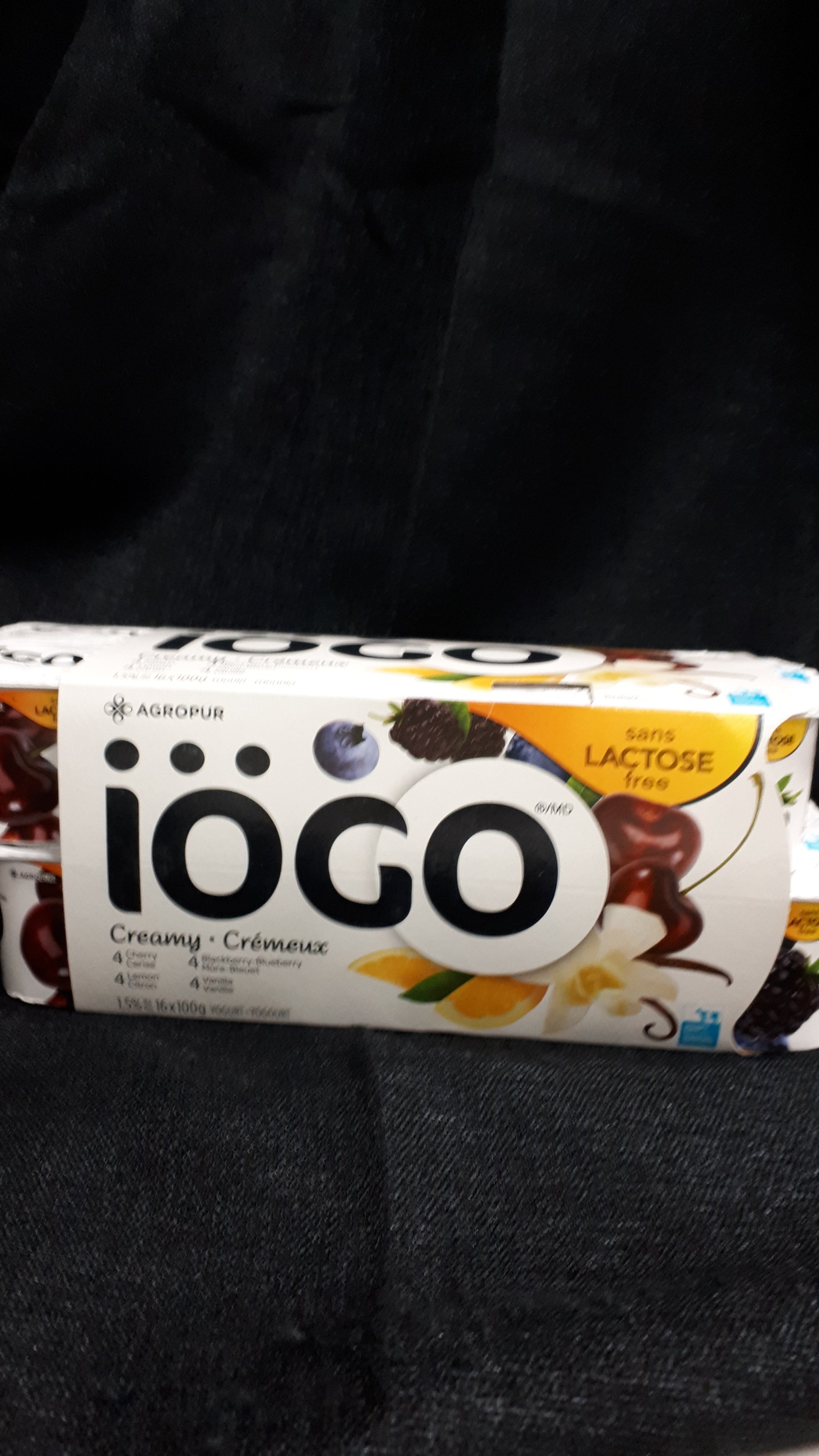 Iogo Creamy Yogurt Lactose  Free 16x100g