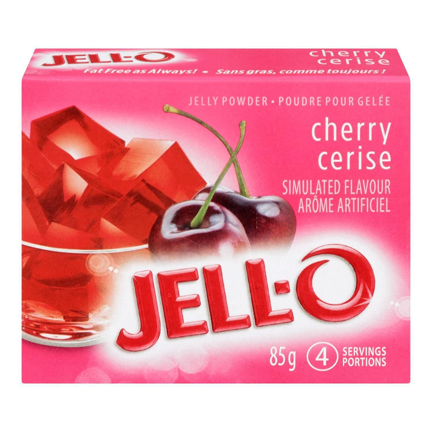 Jello Cherry Simulated Flavor Jelly Powder 85g