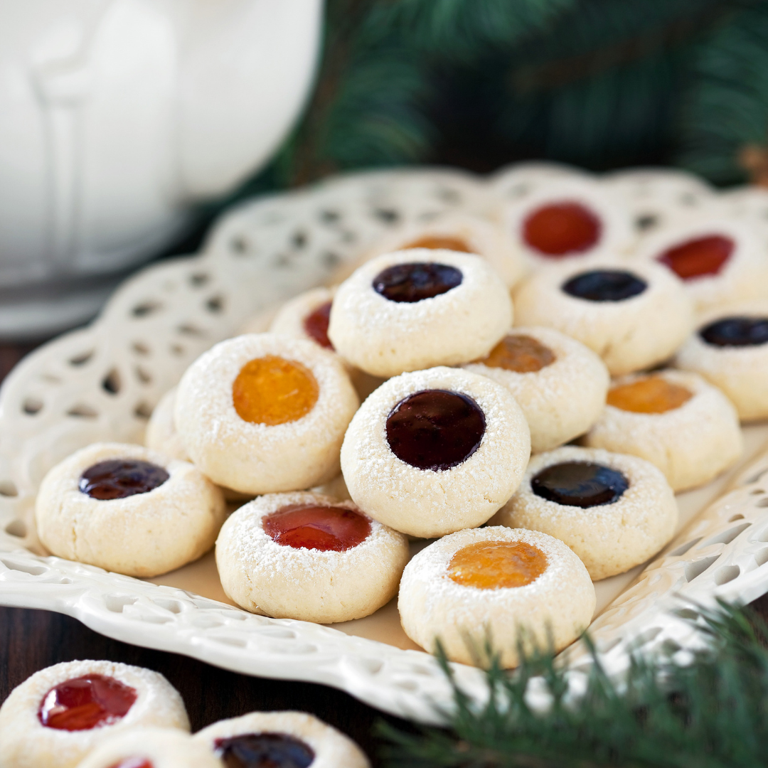 Jam Diagonals/Thumbprint cookies