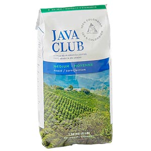 Java Club Medium Roast Whole Bean Arabica Coffee 1.36kg