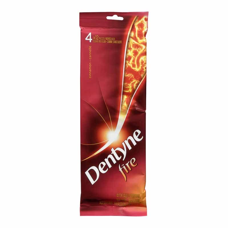 Dentyne Fire Cinnamon Gum 4  x 12ct