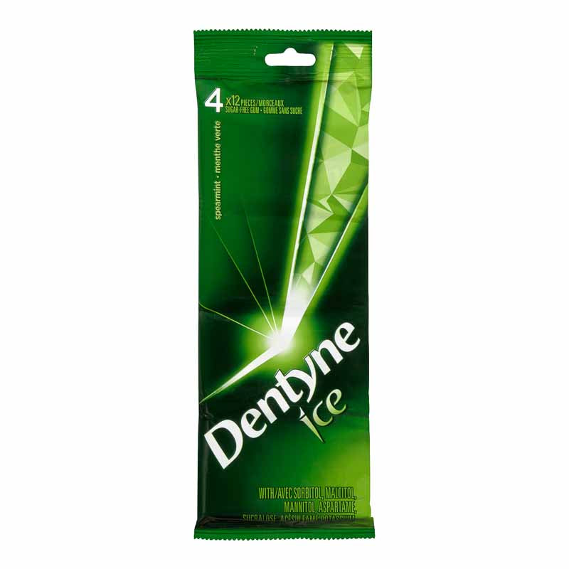 Dentyne Ice Spearmint Gum 4  x 12ct