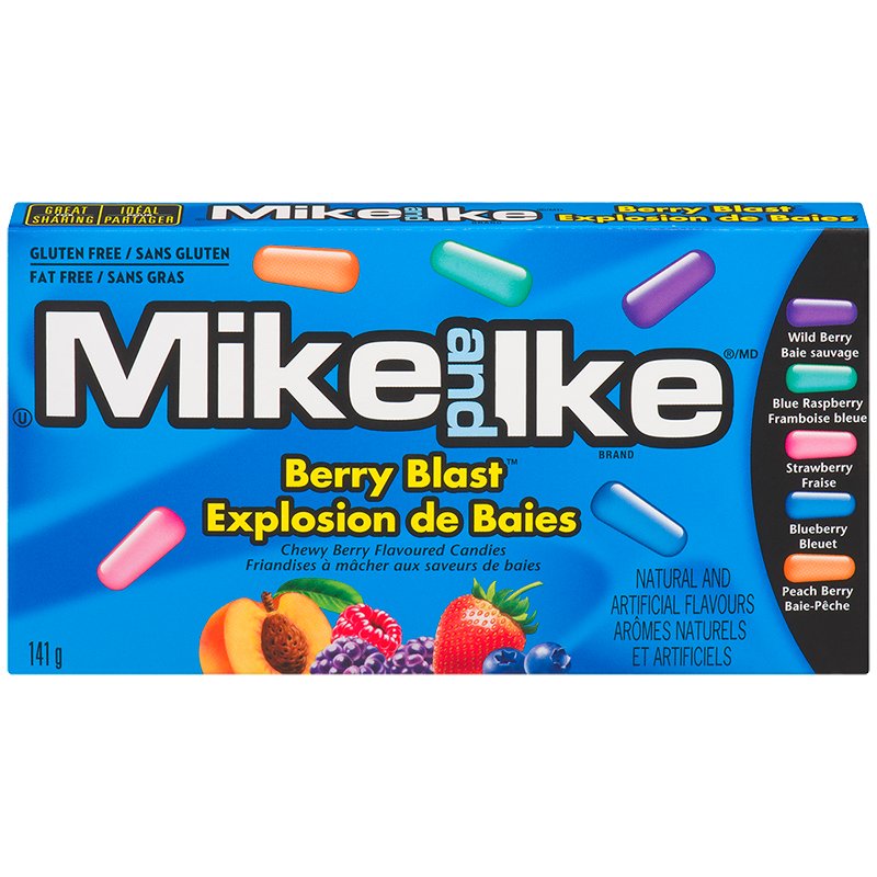 Mike & Ike Berry Blast Chewy Candy 141g