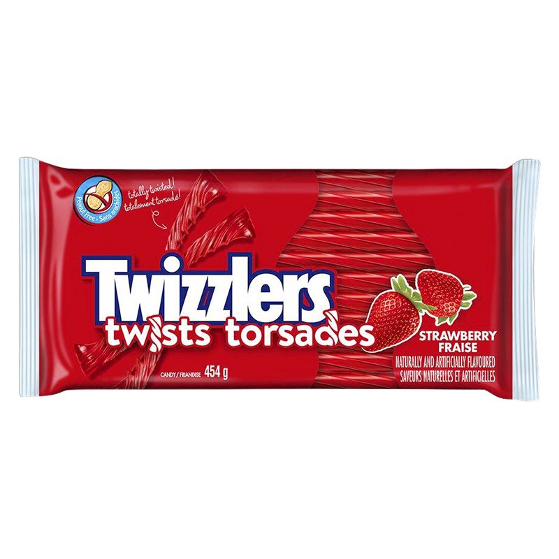 Twizzlers Twists Strawberry Candy  454g