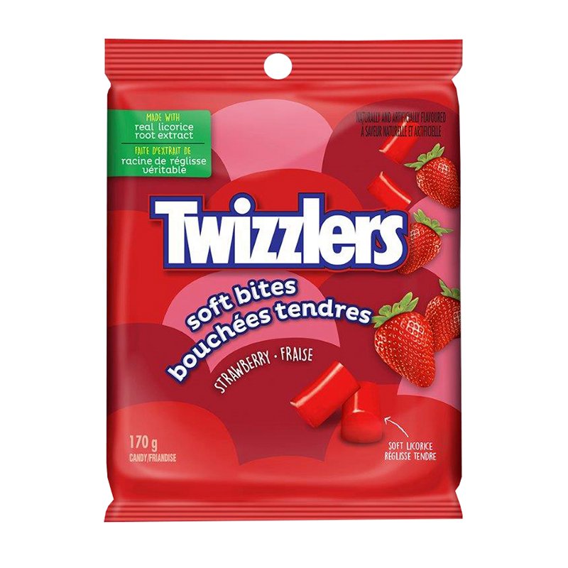 Twizzlers Strawberry Soft Bites Candy 170g