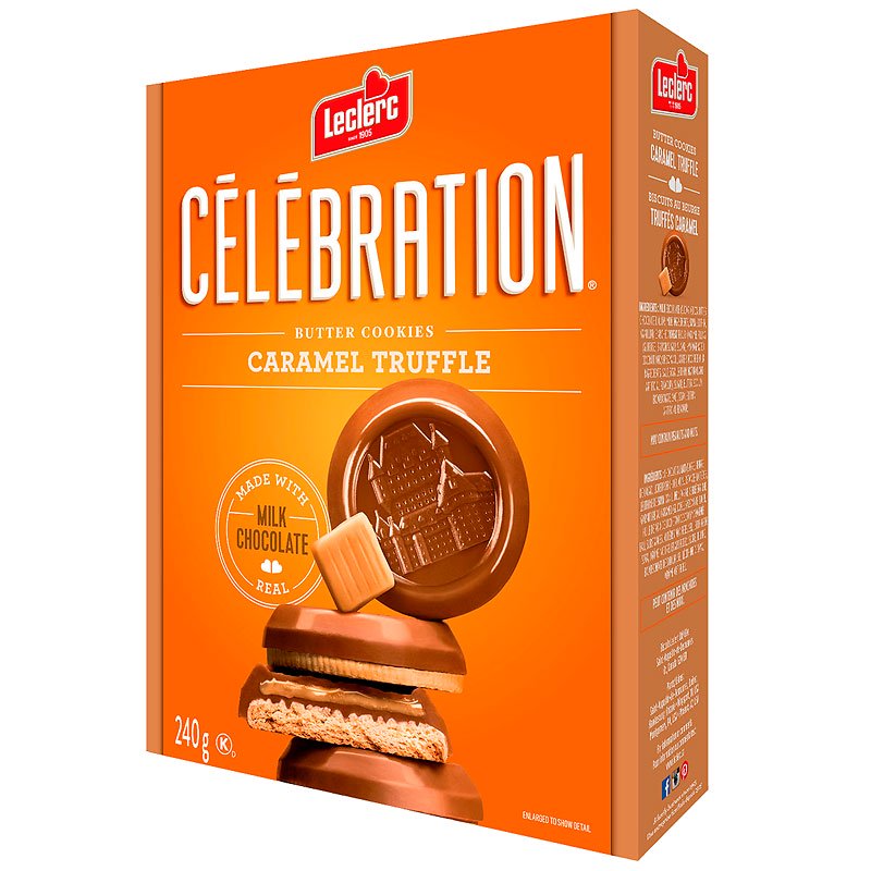 Leclerc Celebration Caramel Truffle Butter Cookies 240g