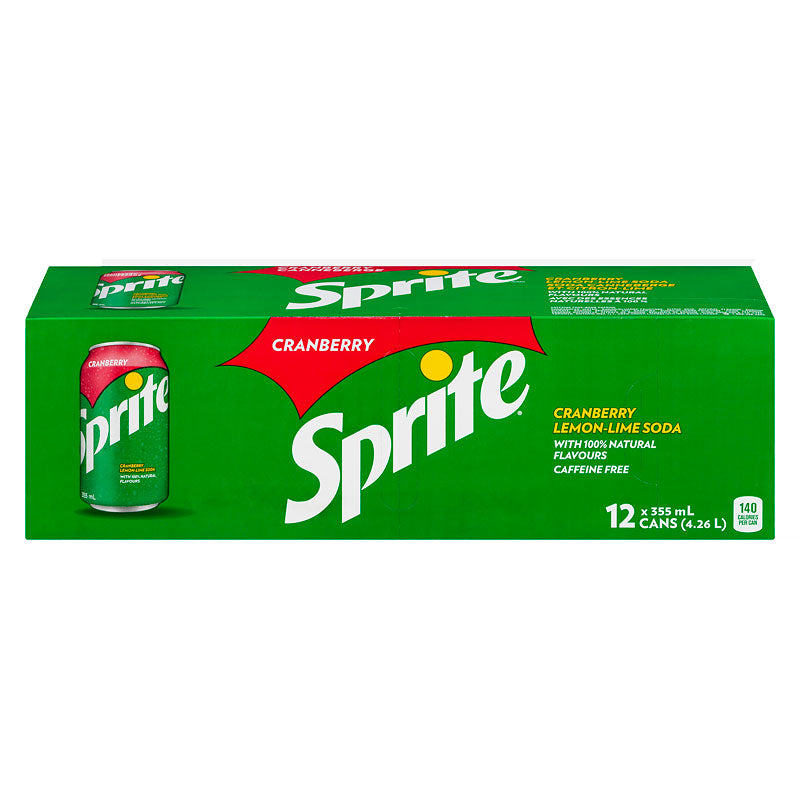 Sprite Cranberry Lemon Lime Soda 12 x 355ml