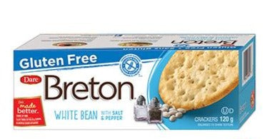 Dare Breton White Bean Gluten Free With Salt & Pepper Cracker 120g