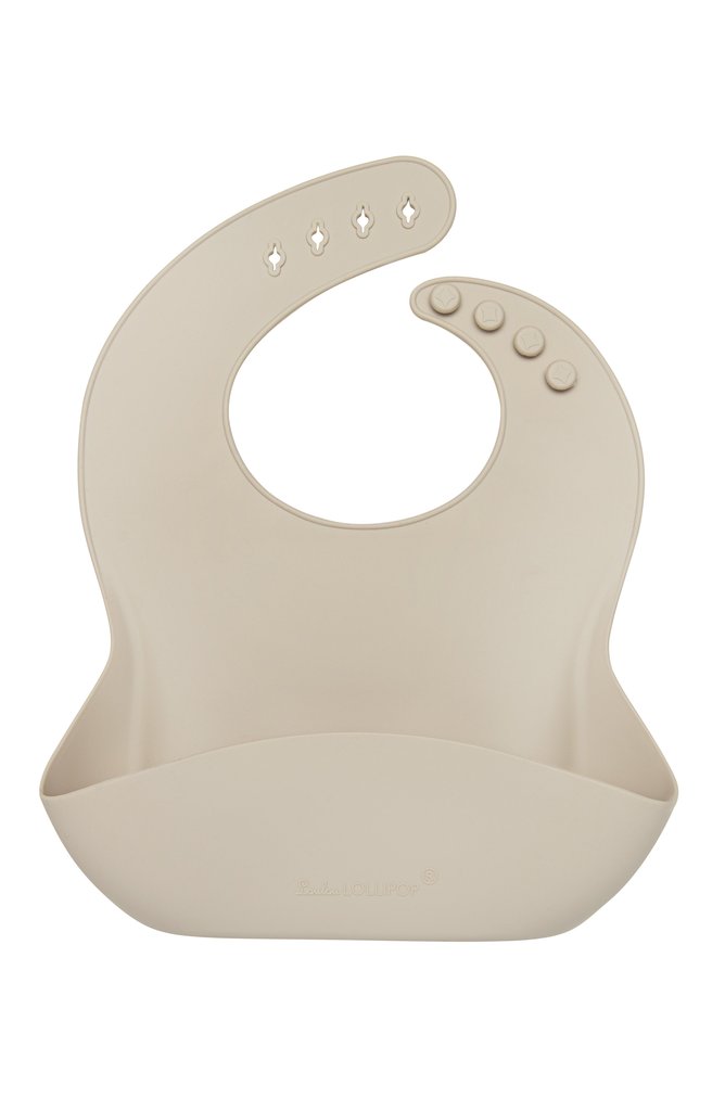 Loulou Lollipop Sand Silicone Bib