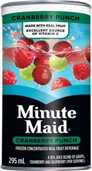 Minute Maid  Cranberry Frozen Concentrated Beverage 295 ml