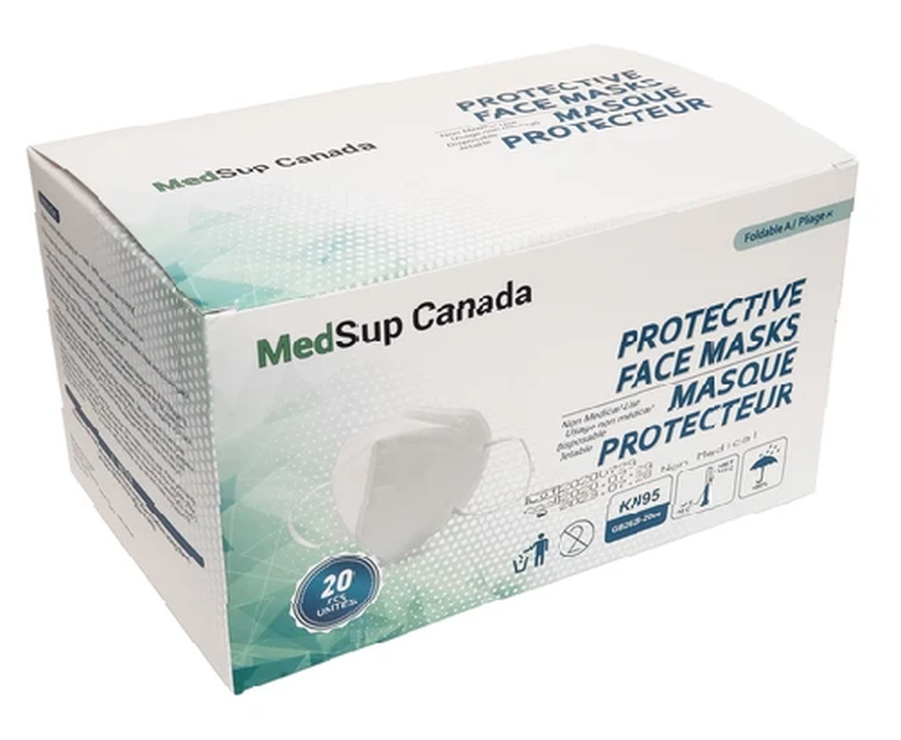 MedSup Canada Protective Face Masks KN95 20pc