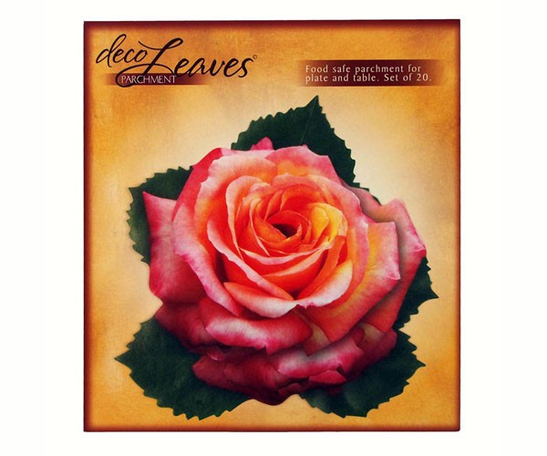 Decoleaves  Pink Roses Parchment 20ct