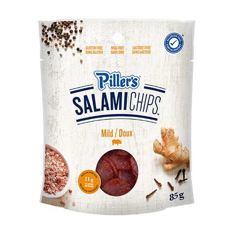 Piller's Mild Salami Chips  85g