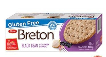 Dare Breton  Gluten Free Black Bean With Onion & Garlic Cracker 120g