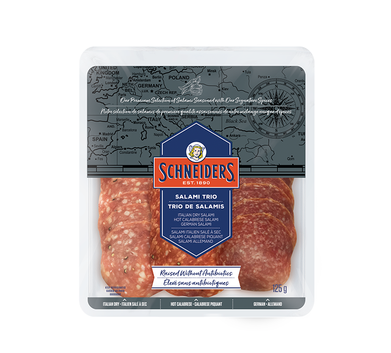 Schneiders Sliced Salami Trio 125g