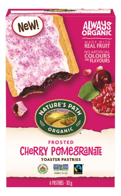 Nature's Path Frosted Cherry Pomegranate Toaster Pastries 312g