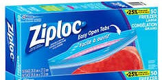 ZipLoc Bags Large Freezer 50 ct