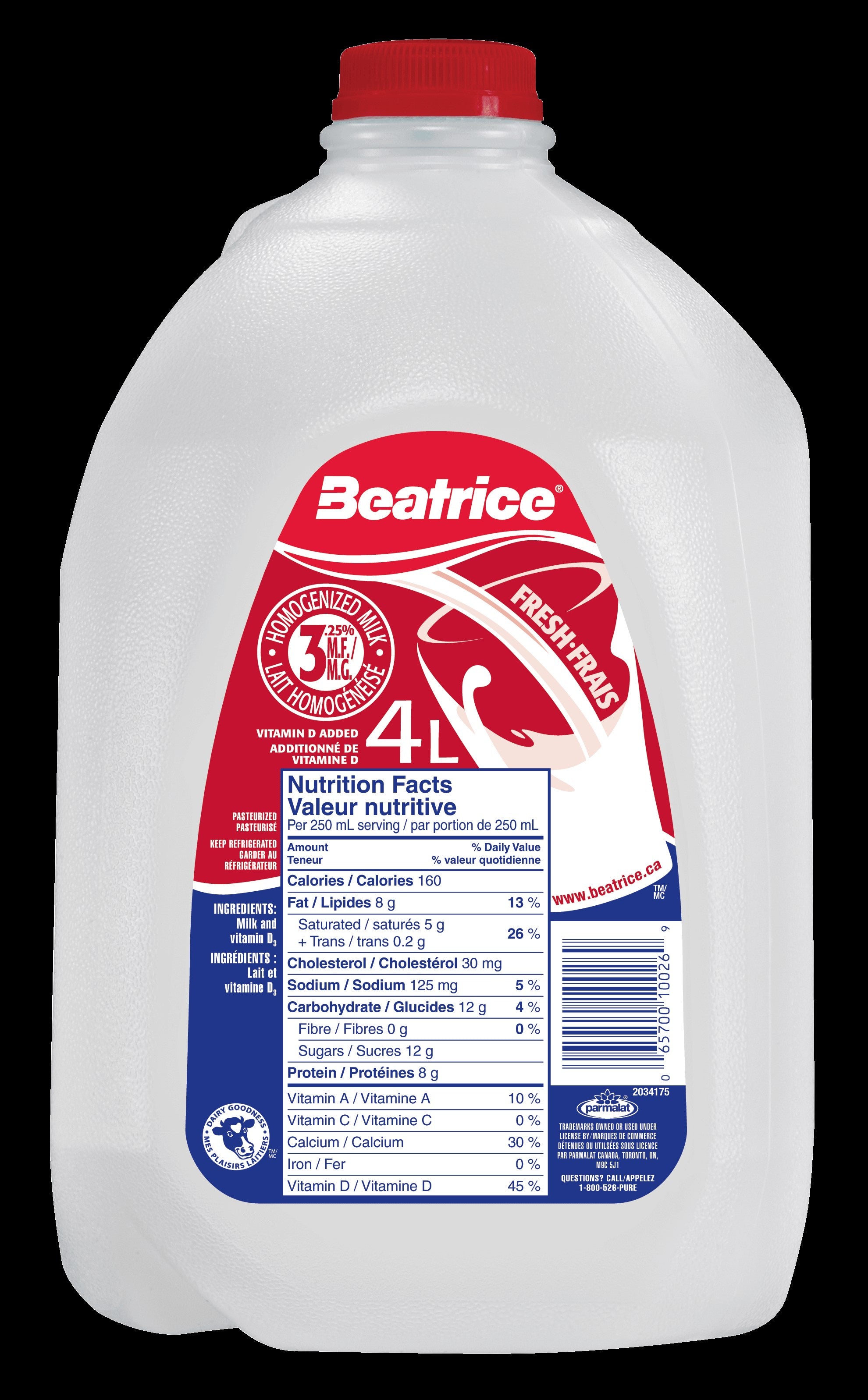 Beatrice Homo Milk  4L