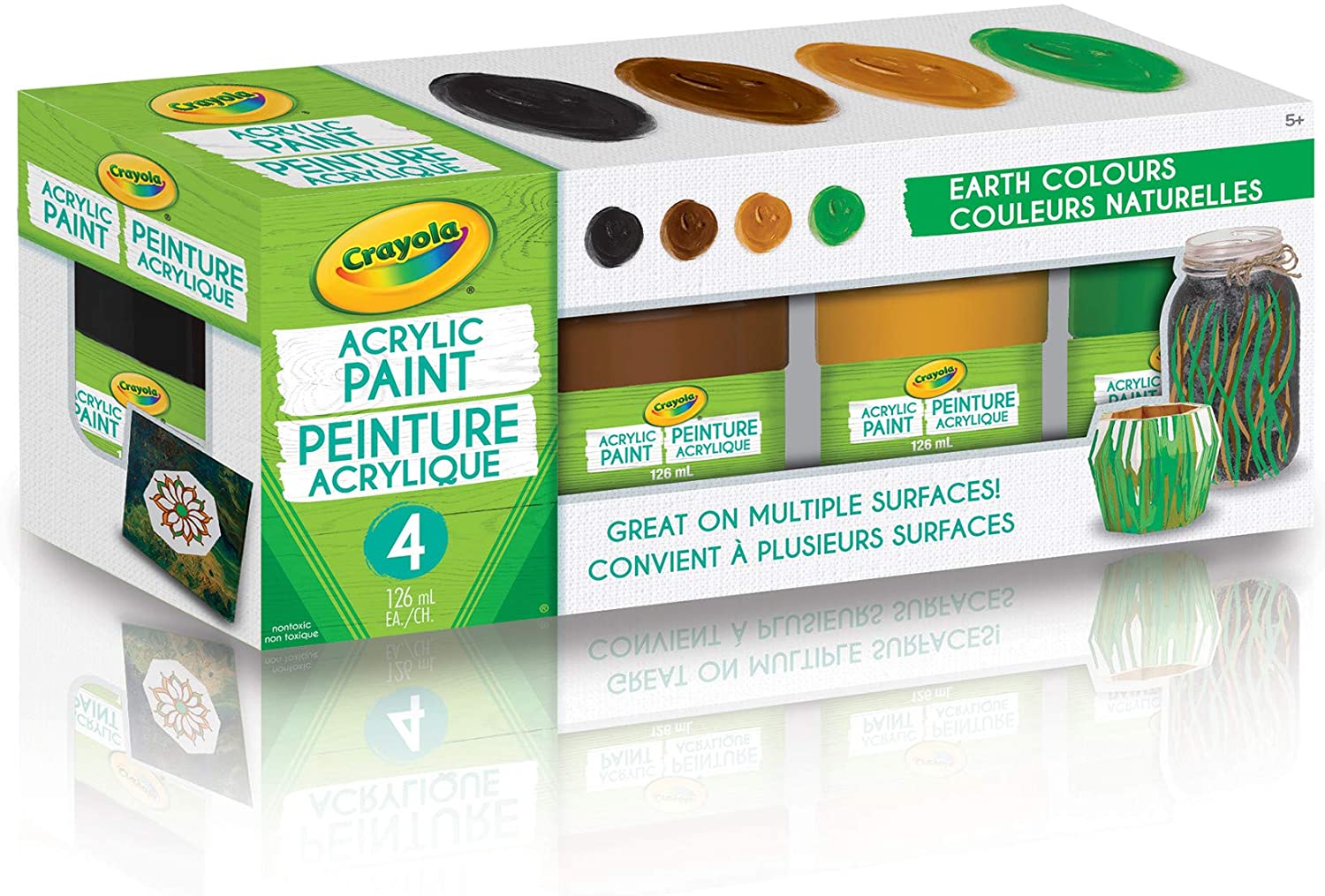 Crayola Earth Colors Acrylic Paint 4pk