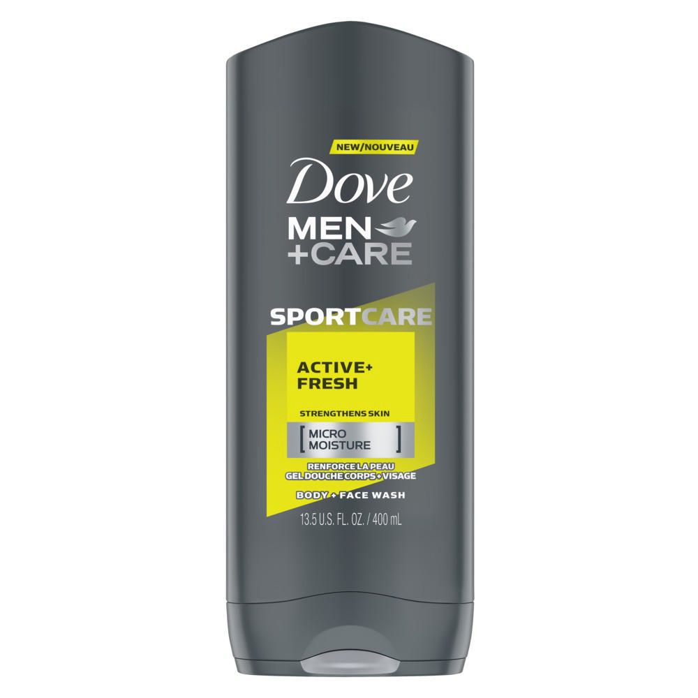 Dove Men +Care Active Fresh Body + Face Wash 400ml