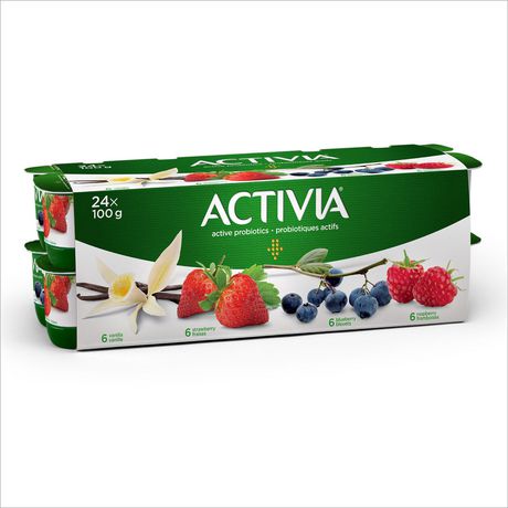 Activia Probiotic Yogurt 24 x 100g