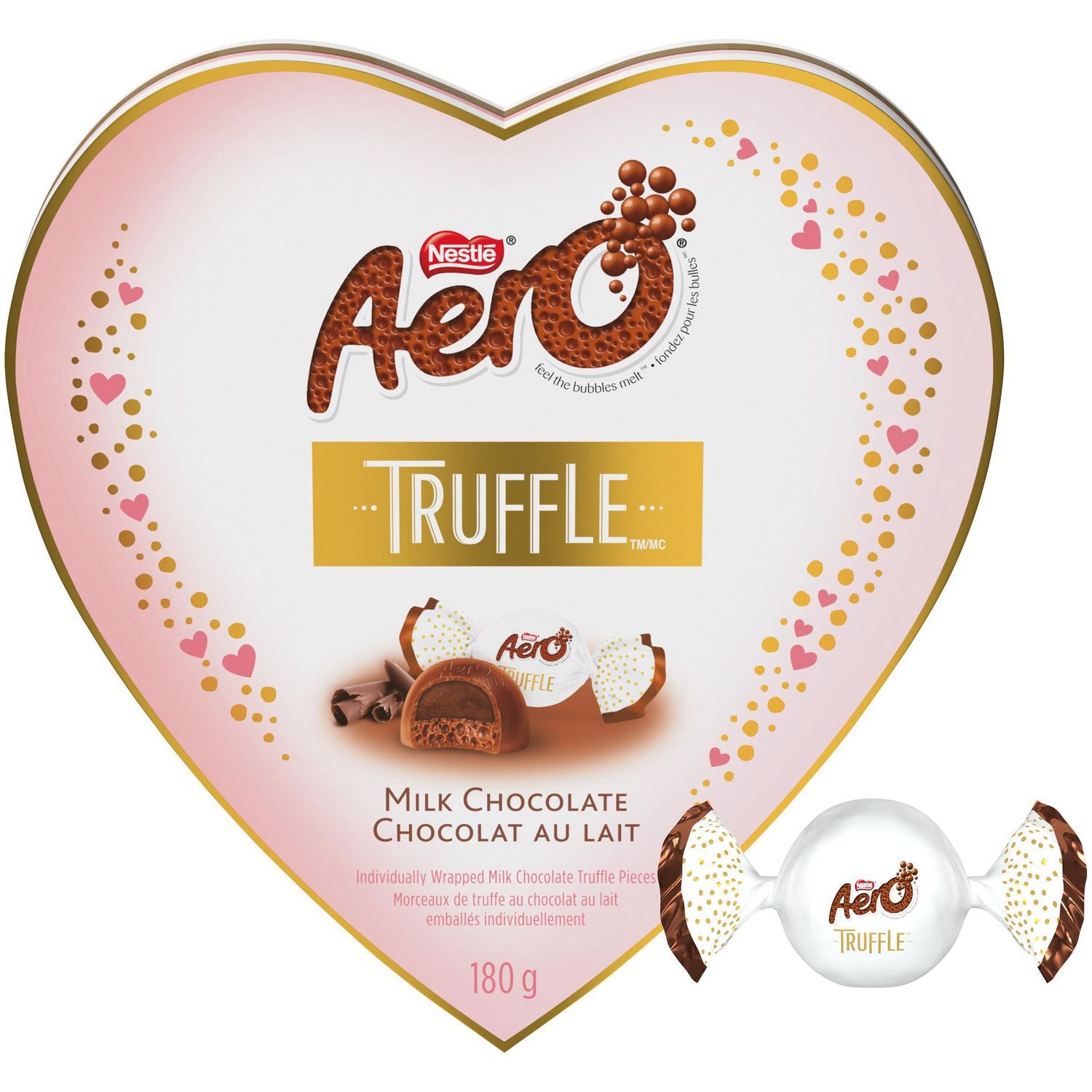 Nestle Aero Truffle Milk Chocolate  Heart Gift Box 180g