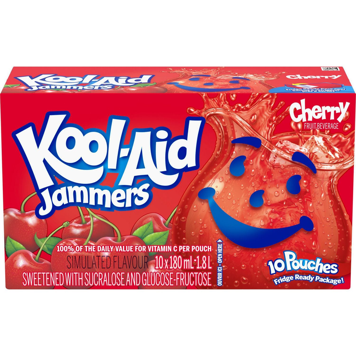 Kool-Aid  Jammers  Cherry Fruit Beverage 10 x 180ml