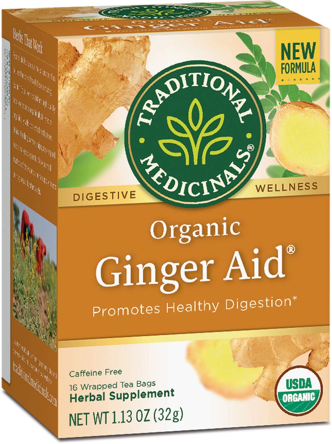 Traditional Medicinals Digestive Ginger Aid  Tea Bags 20ct