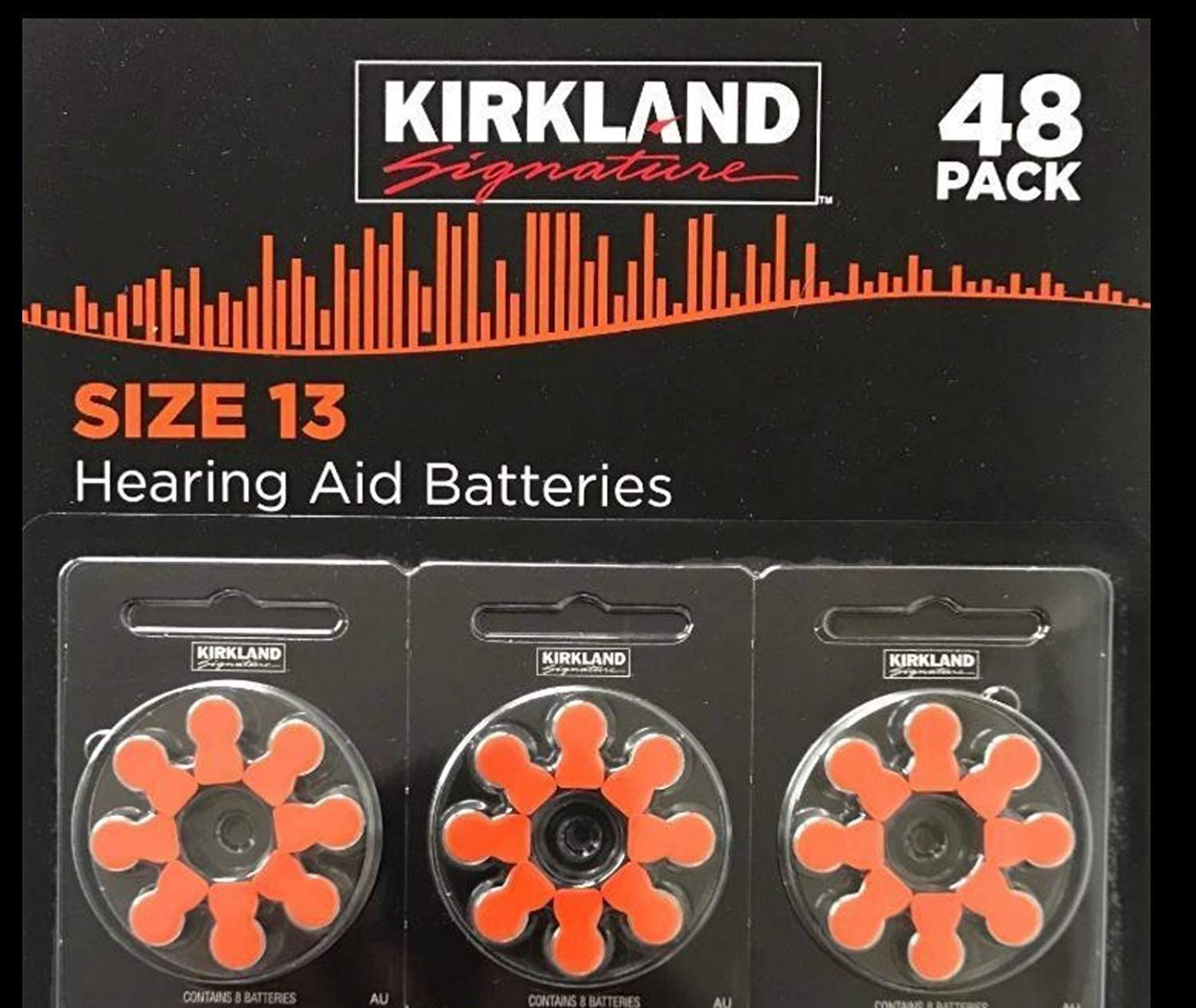 Kirkland Signature Hearing Aid Batteries 13 x  48 ct