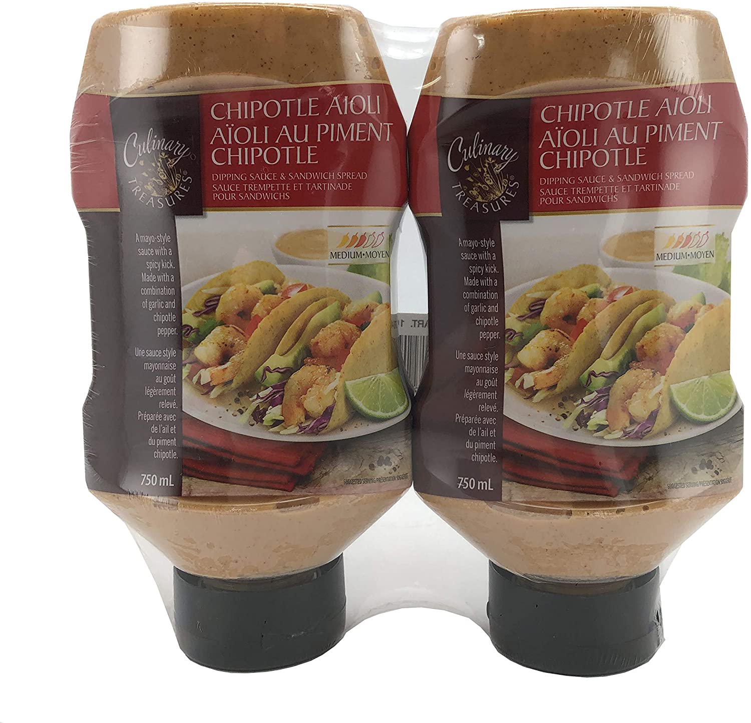 Culinary Treasures Chipotle Aioli Dipping Sauce & Sandwich Spread 2pk