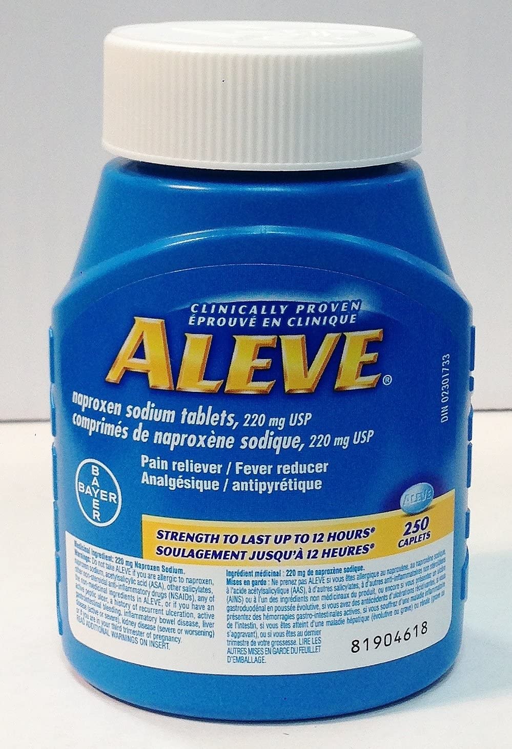 Aleve 220mg Naproxen Sodium Caplets 250ct