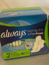 Always Infinity Flex Foam Heavy Flow Pads Size 2 -  16ct