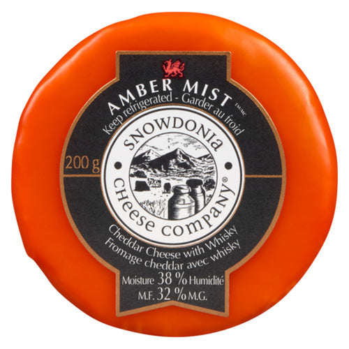 Snowdonia Amber Mist Whiskey Cheddar Cheese 200g