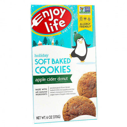 Enjoy Life Holiday Apple Cider Donut Flavour Soft Baked Cookies 170g