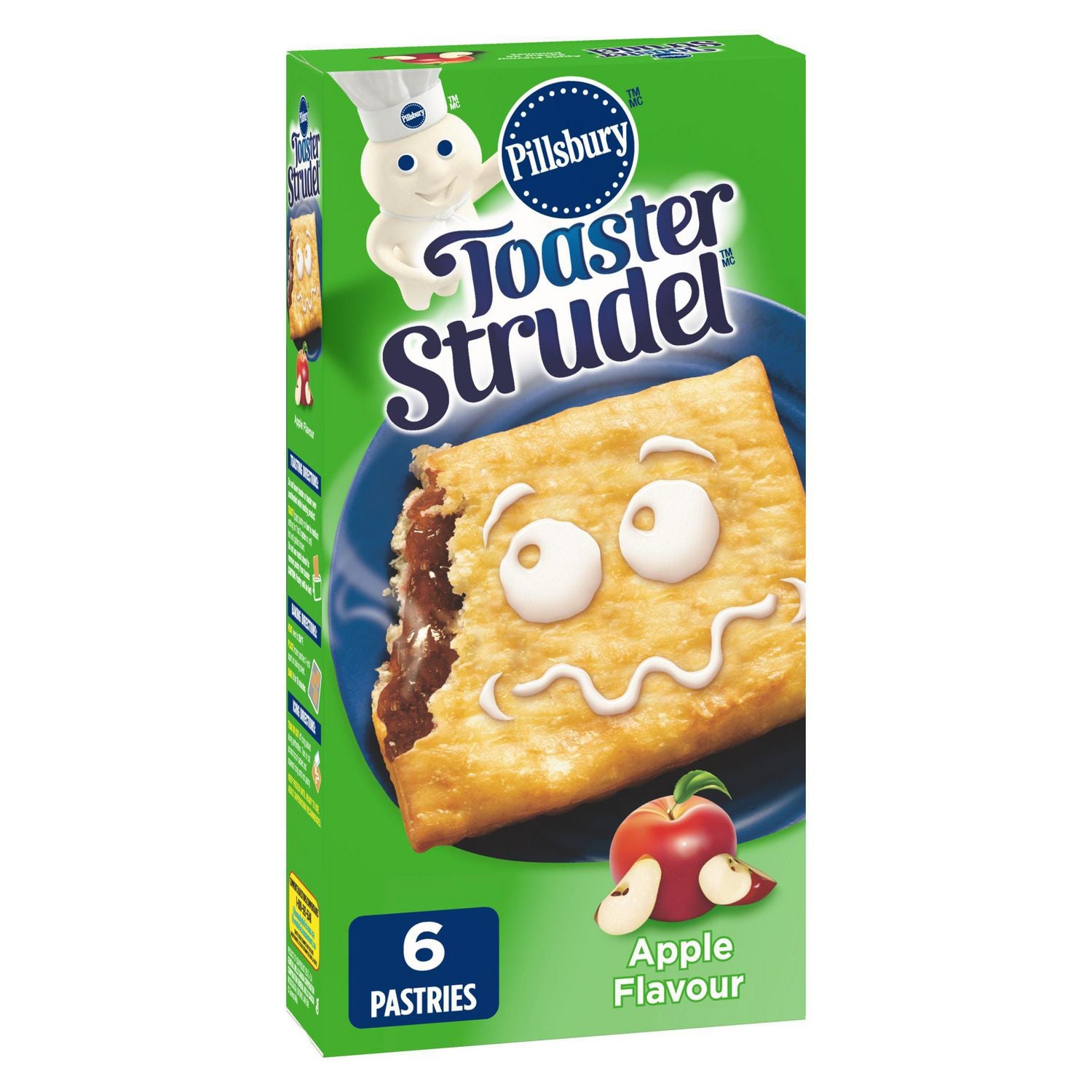 Pillsbury Apple Toaster Strudel Pastries 6ct