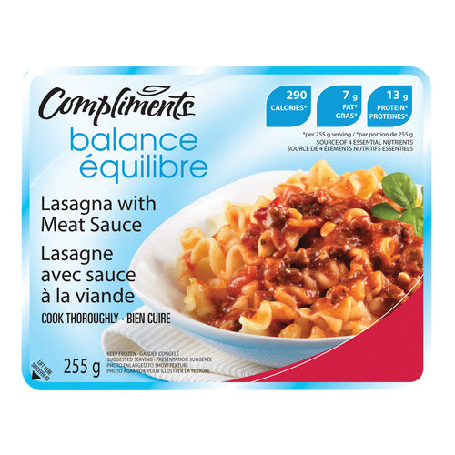 -Compliments Balance Lasagna With Meat Sauce 255 g