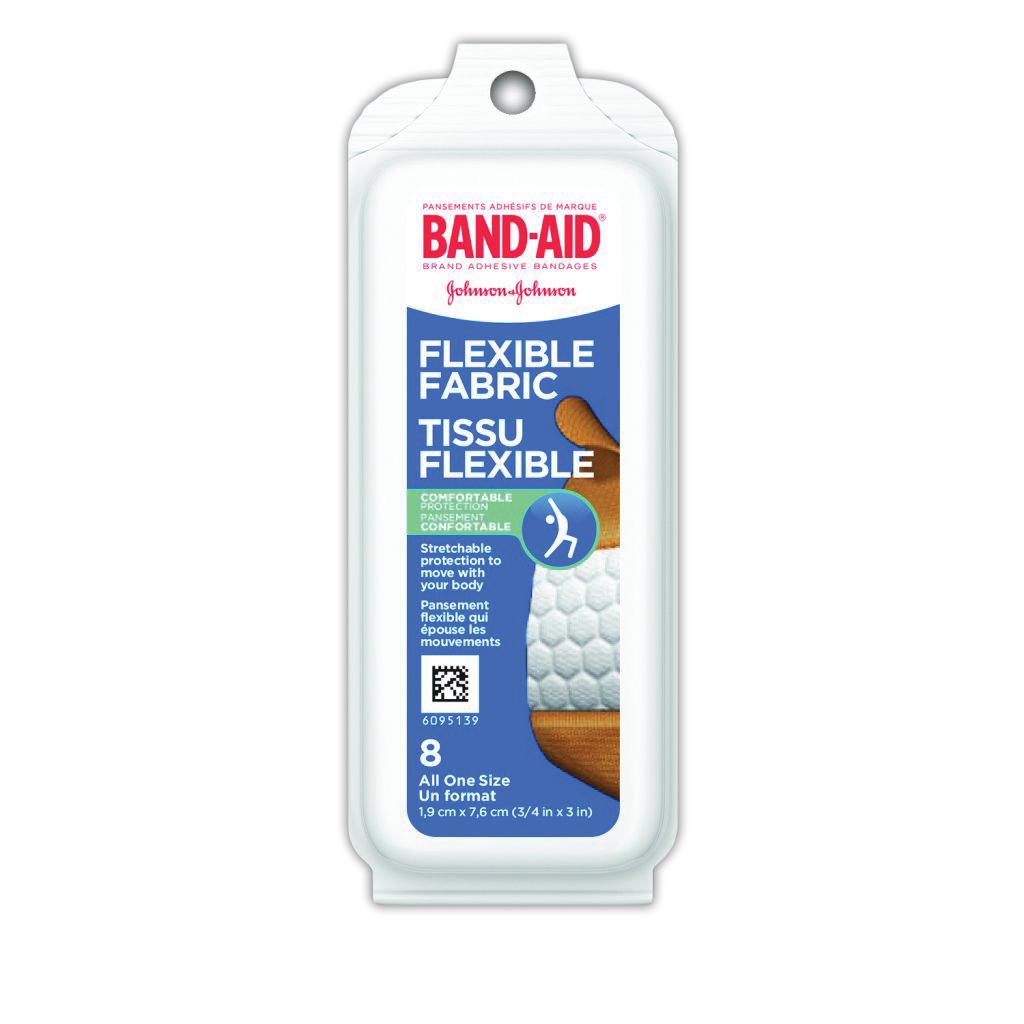 Band Aid Flexible Fabric Bandages 8ct