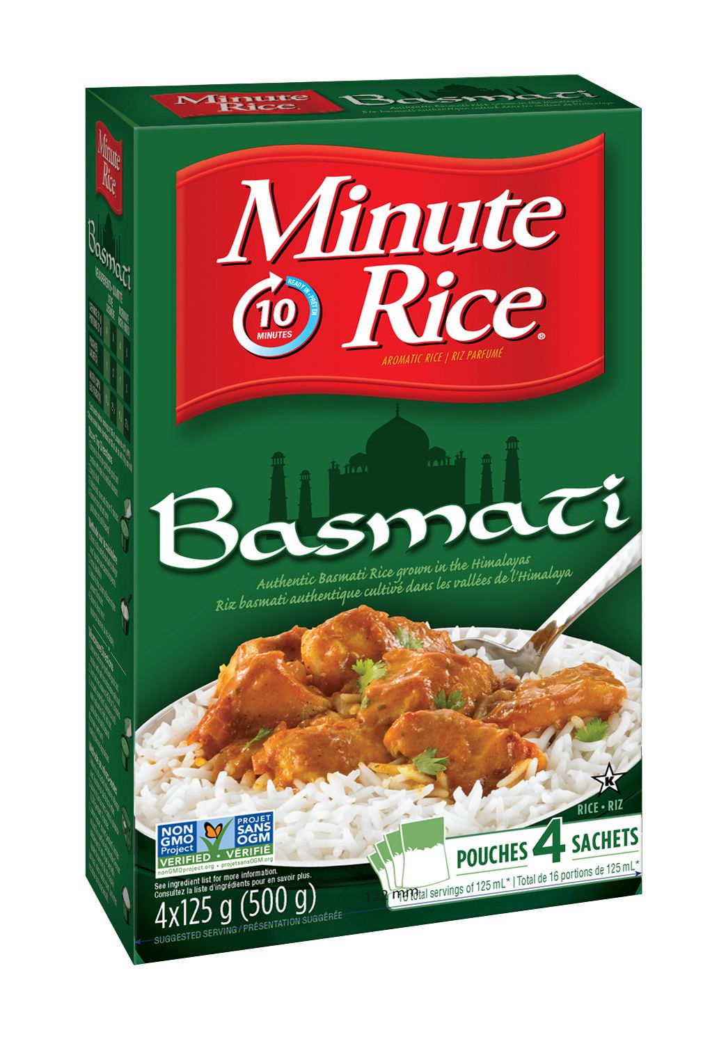 Minute Rice Basmati Rice Pouches 4 x 125g