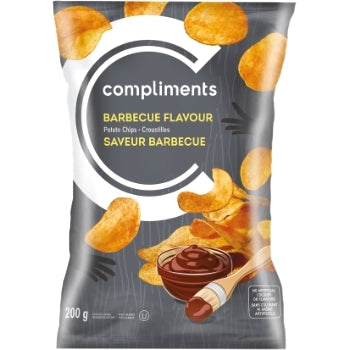 Compliments Barbecue Flavour Potato Chips 200g