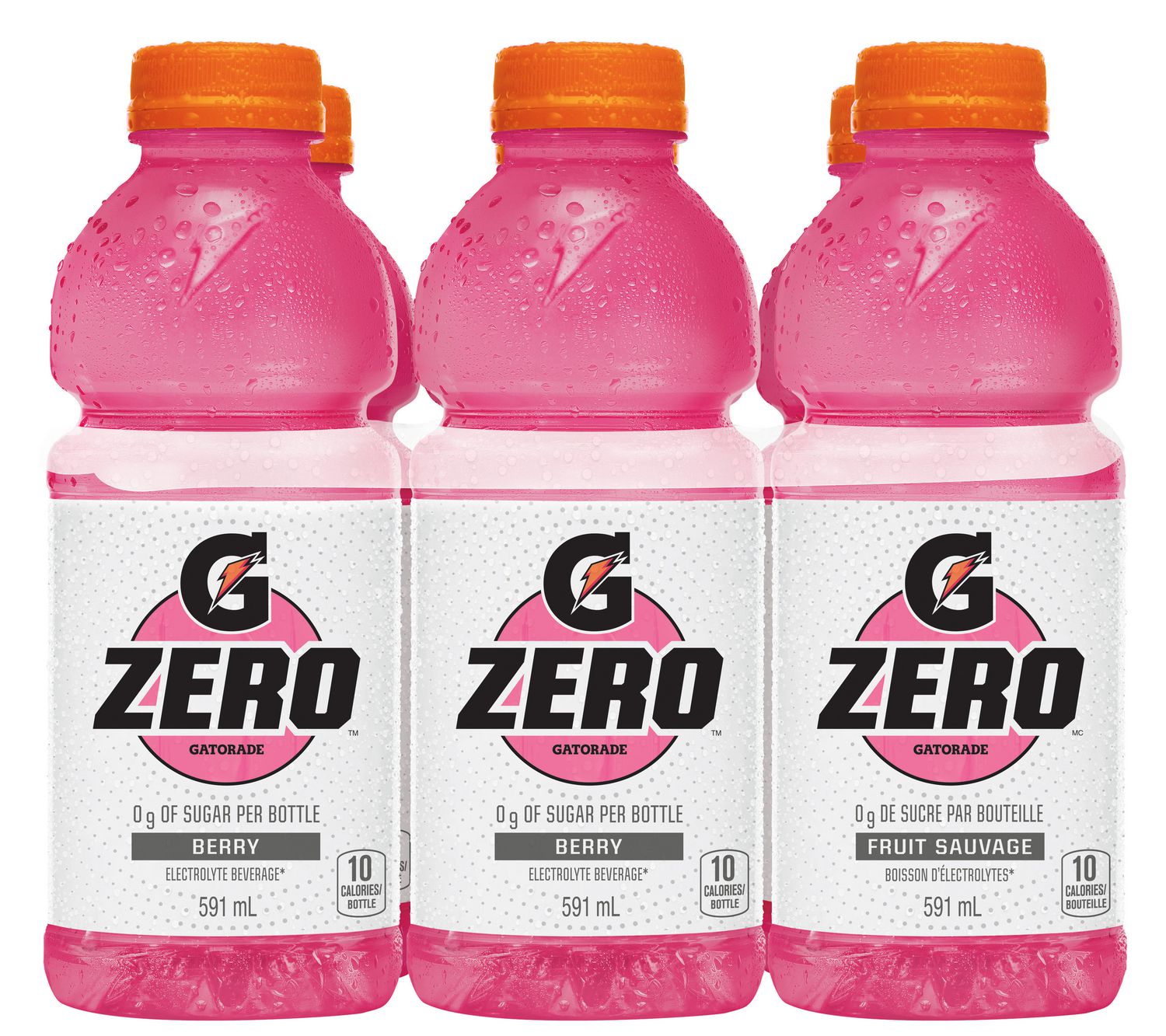 Gatorade Zero Berry Flavored Electrolyte Beverage 591ml