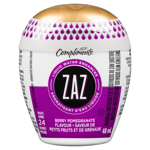 Compliments ZAZ Berry Pomegranate Flavor Water Enhancer 48ml