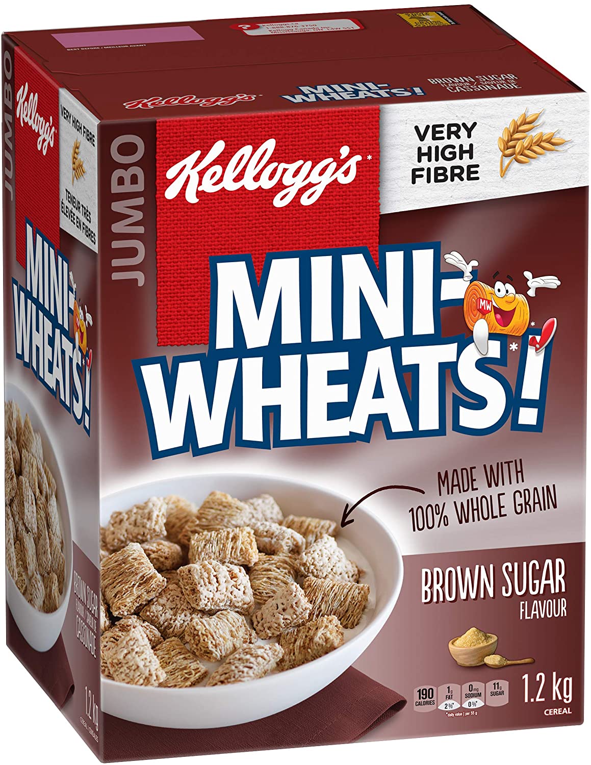 Kellogg's Brown Sugar Flavor Mini Wheats Cereal 1.2kg