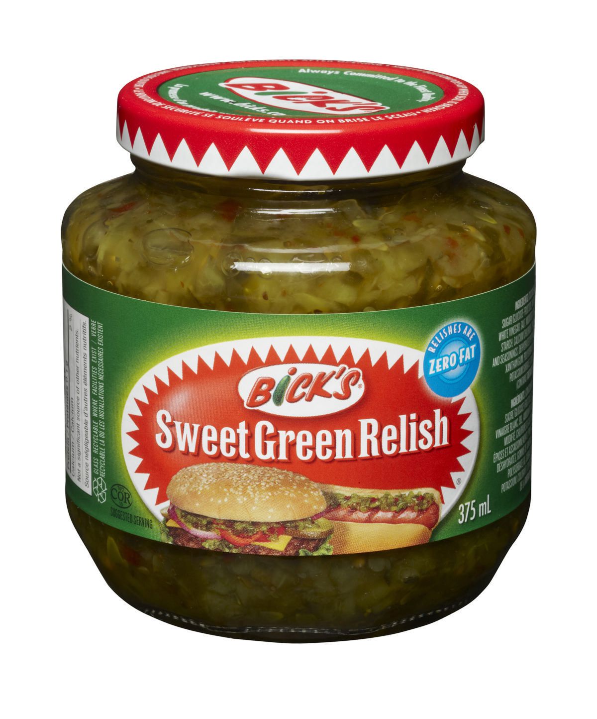 Bick's Sweet Green Relish 375 ml