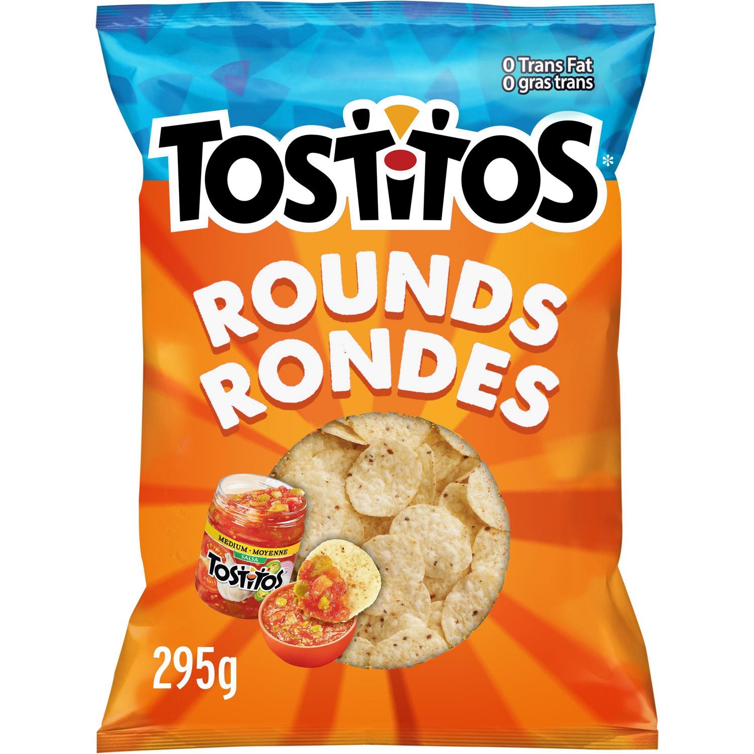 Tostitos  Rounds White Corn Tortilla Chips  295 g