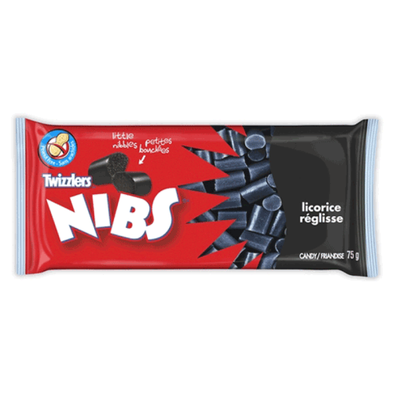 Twizzlers Black Licorice Nibs 75g