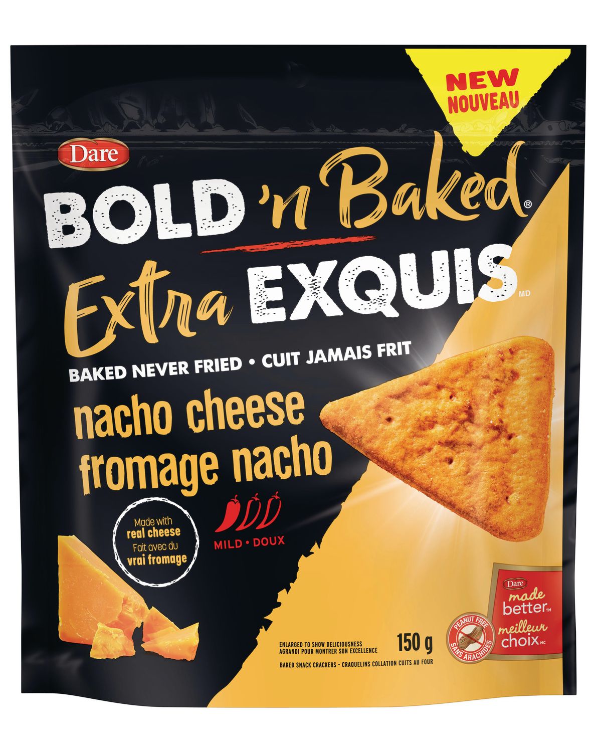 Dare Bold 'n Baked Nacho Cheese Crackers 150 g